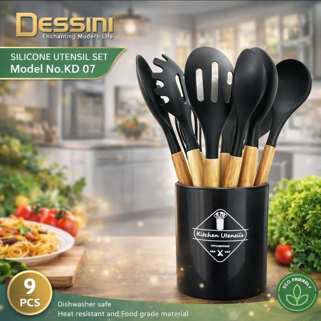 ست کفگیر ملاقه سلیکونی دسینی KD_07